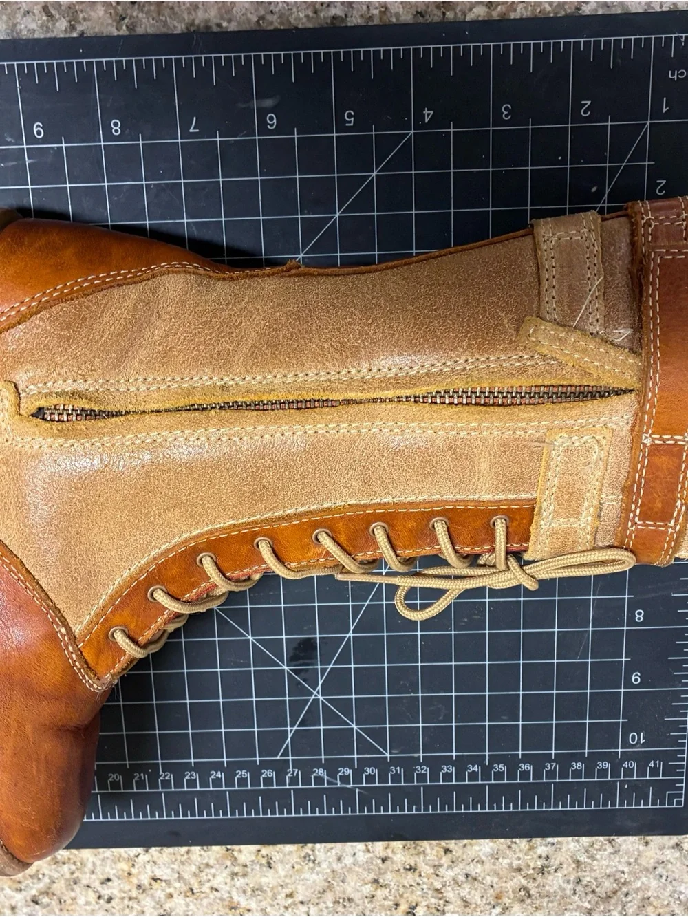 Timberland kids 2tone leather combat boots sz. 13